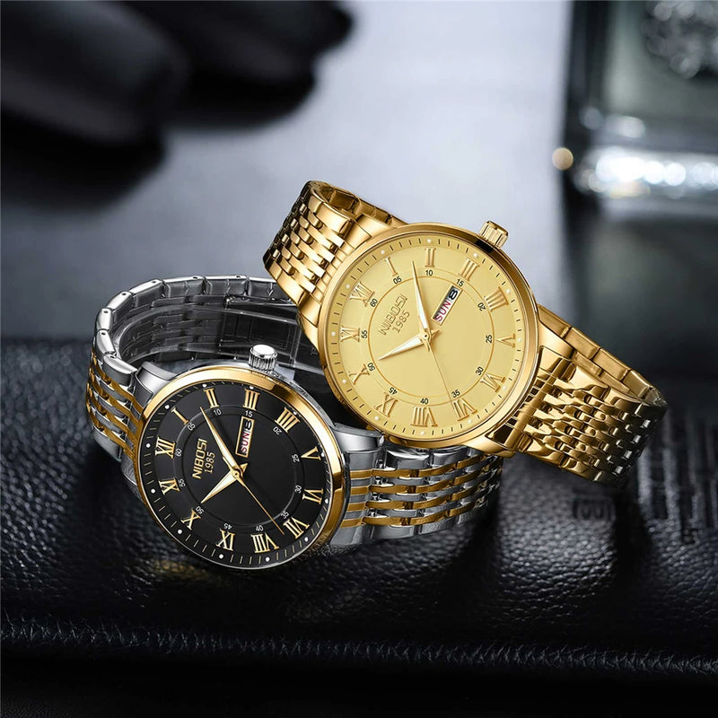 quartz wristwatch with luminous hands, view 10 - MRSLM