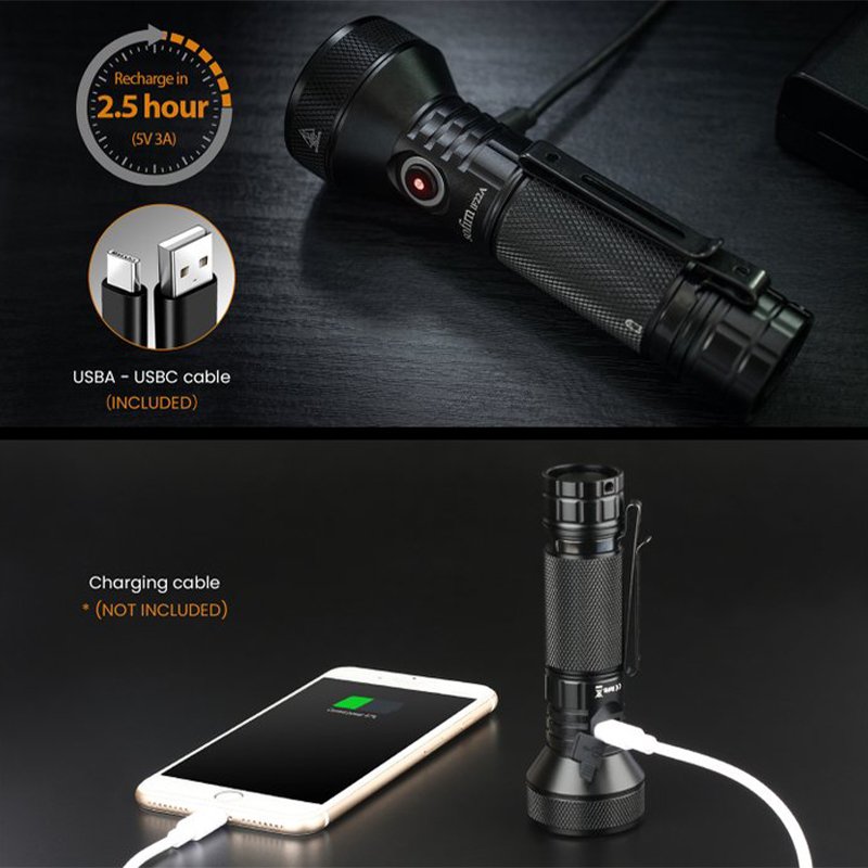 Wiederaufladbare 2100lm Hochleistungs-LED-Taschenlampe