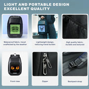smart LED backpack with pixel art display, view 6 - MRSLM