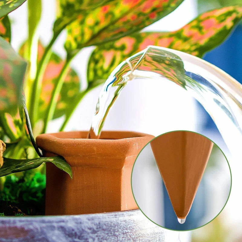 4-piece terracotta plant watering spikes, view 4 - MRSLM
