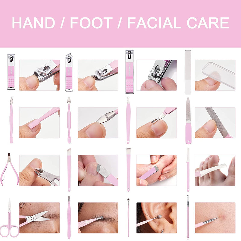 Conjunto de manicure com 16 peças