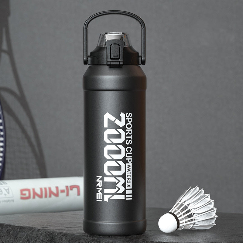 Insulated Stainless Steel Water Bottle with Removable Straw