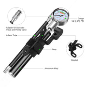 Portable high-pressure mini bike pump, view 7 - MRSLM