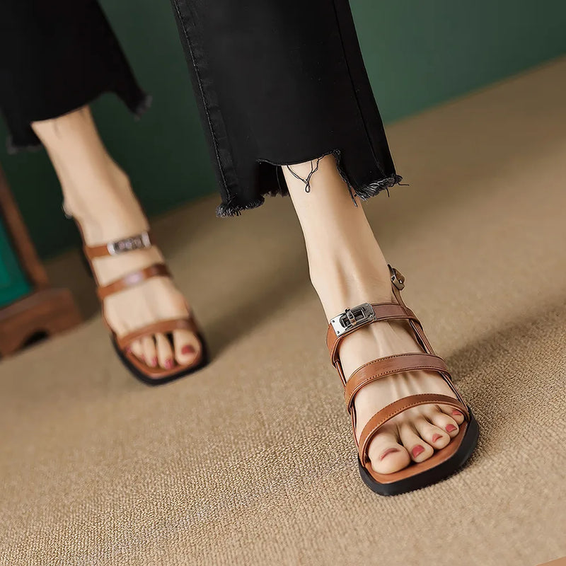 chic summer gladiator sandals, view 7 - MRSLM