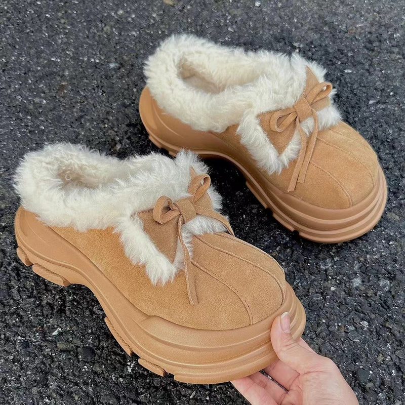 women's fur snow boots, view 2 - MRSLM