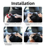 Universal car seat back phone holder and hook, view 11 - MRSLM