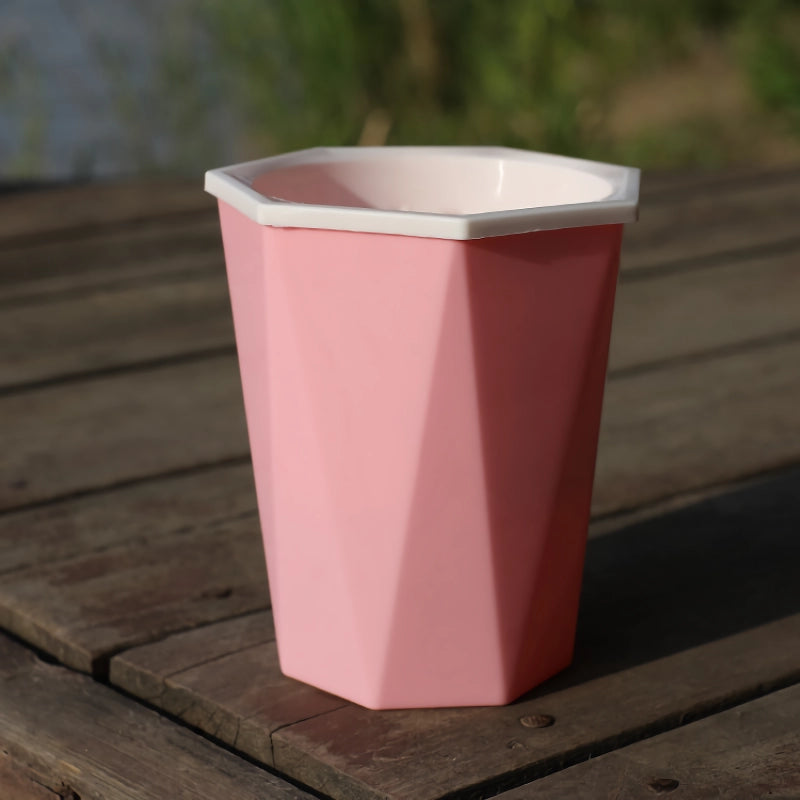self watering resin flower pot, view 2 - MRSLM