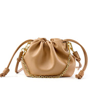 leather cloud chain handbag, view 2 - MRSLM