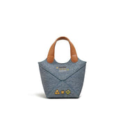 bucket bag with embroidered cheese design, view 10 - MRSLM