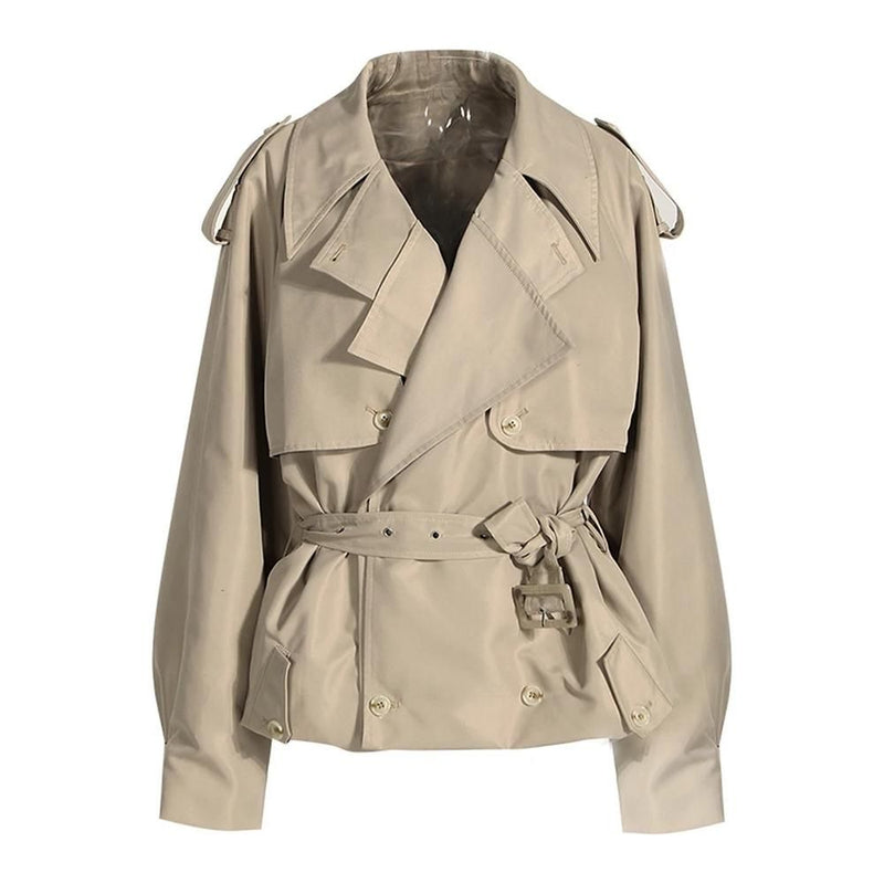 Damen-Baumwoll-Trenchcoat