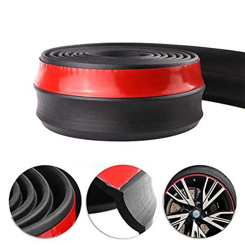 car front bumper lip protector rubber strip, view 4 - MRSLM