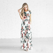 women's flower print maxi dress - MRSLM