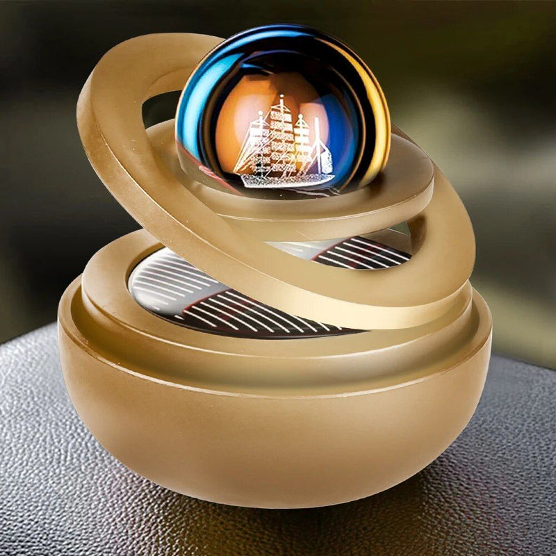 solar rotating car air freshener, view 3 - MRSLM