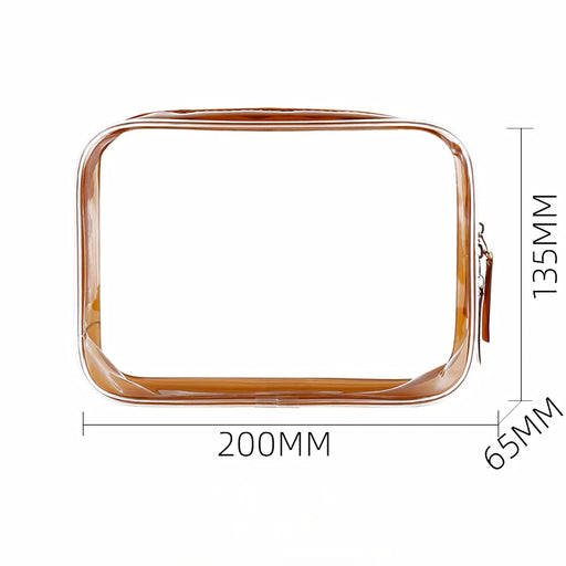 waterproof clear makeup bag, view 2 - MRSLM