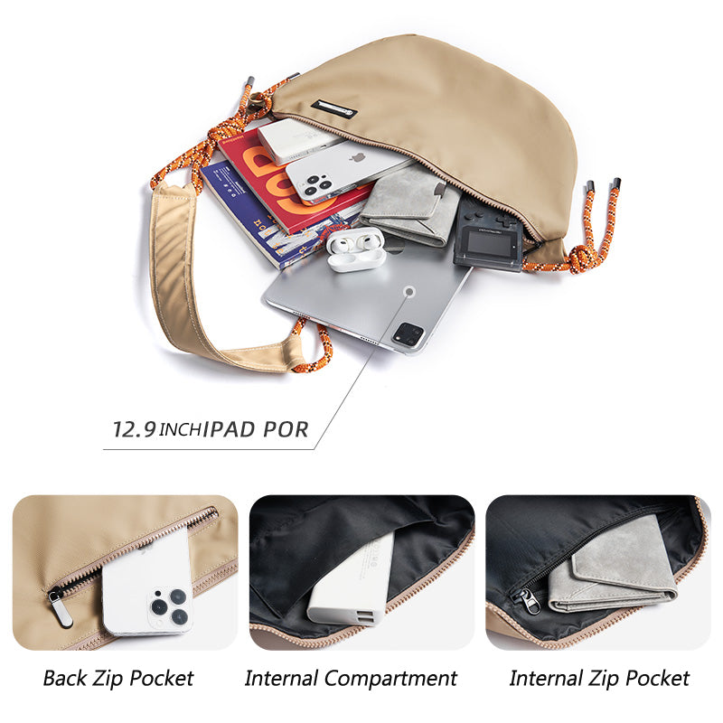 Mochila diagonal multifuncional de grande capacidade