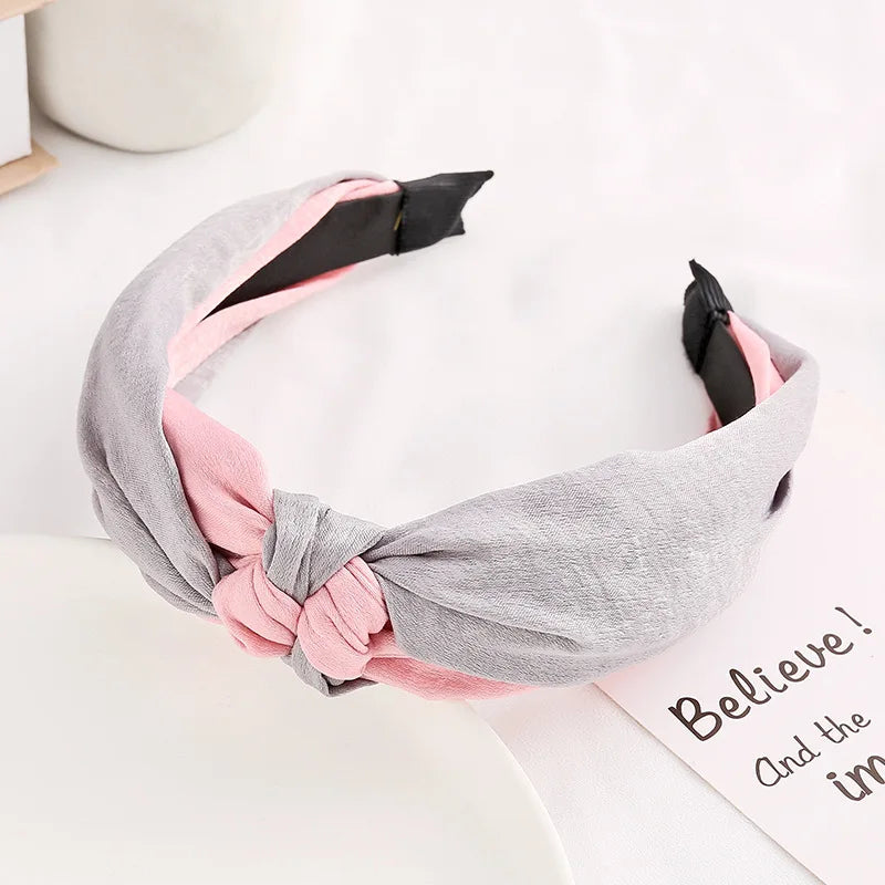 elegant cross bow elastic headband, view 4 - MRSLM