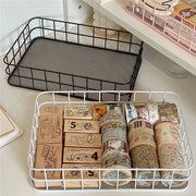 nordic iron desktop storage basket, view 9 - MRSLM