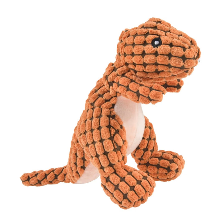 Pet Plush Dinosaur Toys - Interactive Chew Toys for Cats and Dogs