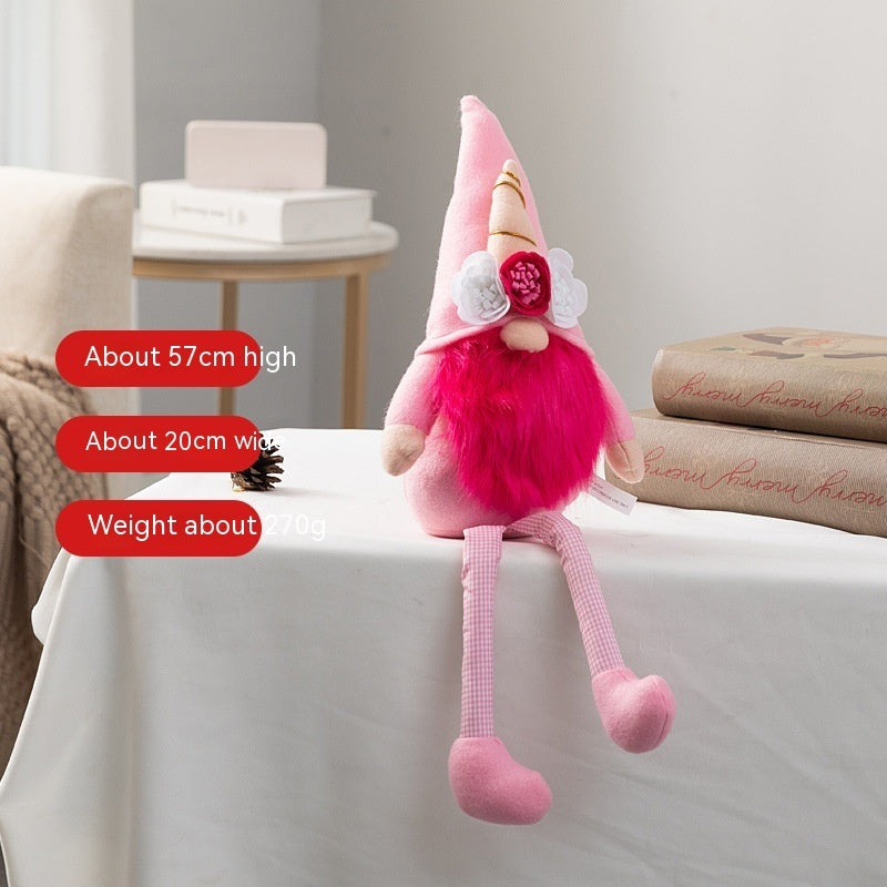 plush reindeer doll Christmas decoration, view 6 - MRSLM