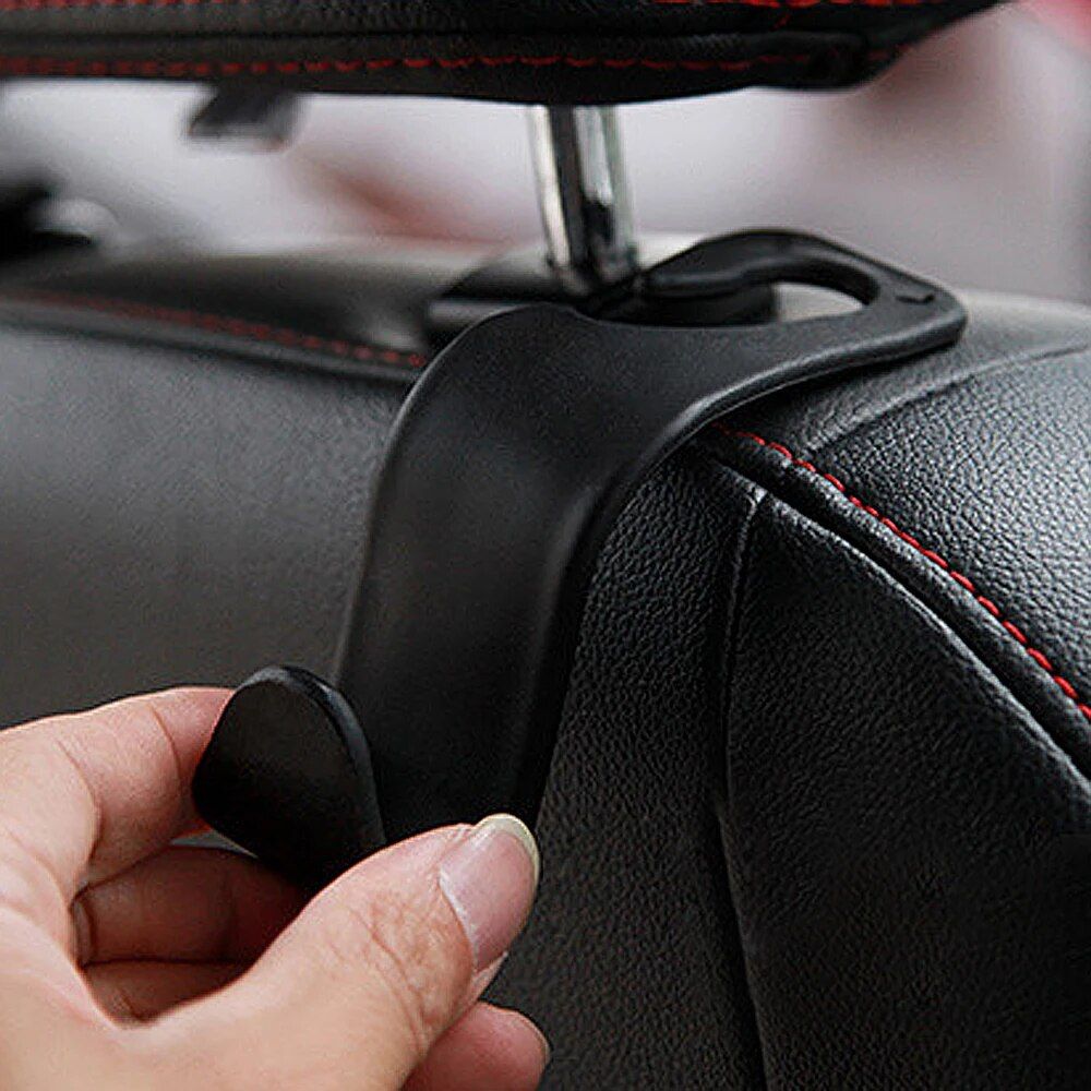 Car Seat Headrest Hook: Streamlined Storage for Bags & Clothes