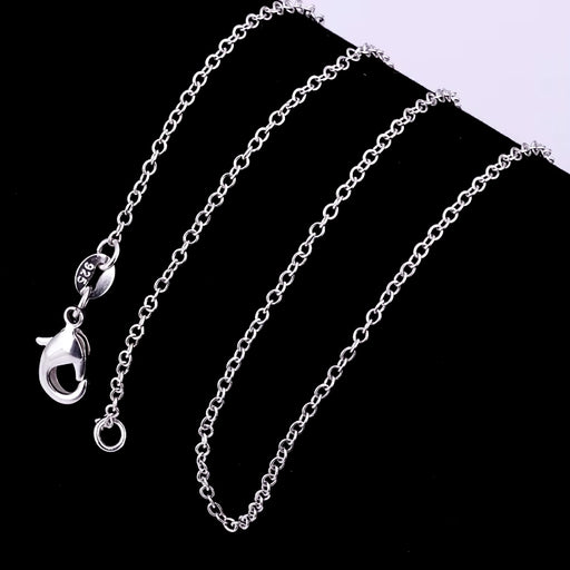 925 sterling silver rolo chain necklace - MRSLM