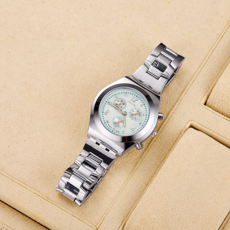 rhinestone luminous quartz watch, view 5 - MRSLM