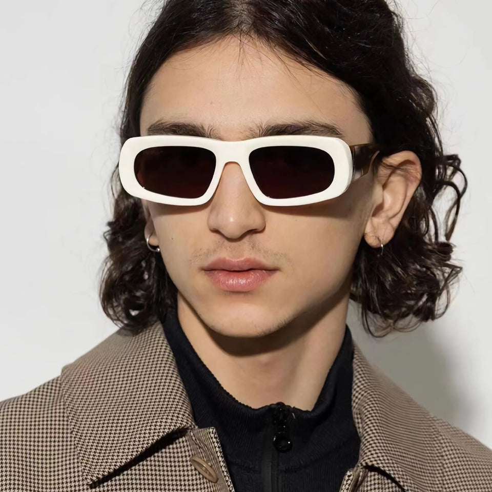 Trendy Color Block Sporty Sunglasses - UV Protection & Gradient Lenses for Men and Women