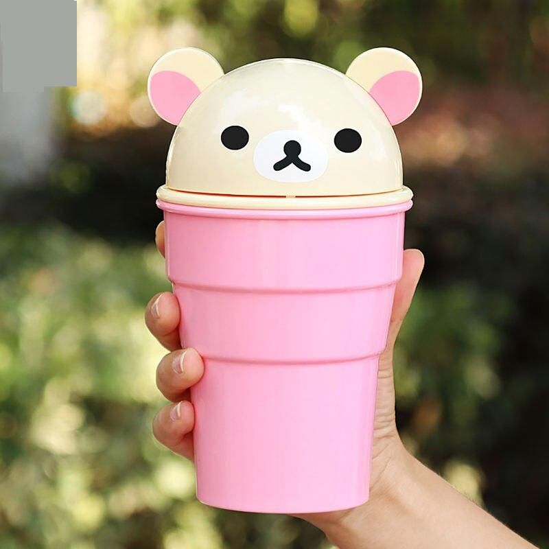 cartoon bear car trash can, view 3 - MRSLM