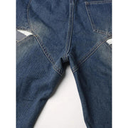 high-waist patchwork wide-leg jeans, view 6 - MRSLM