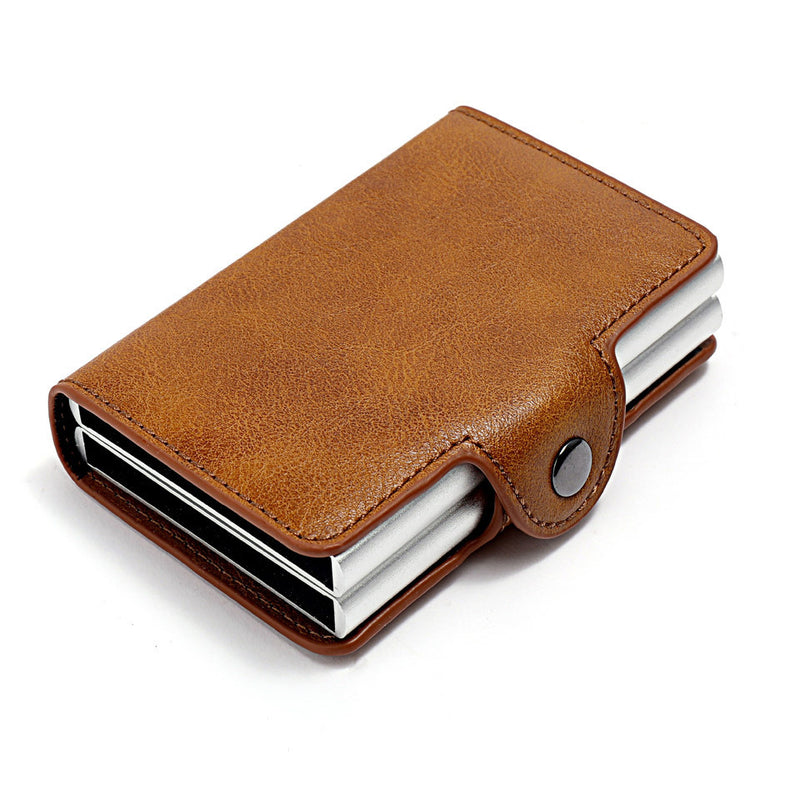 aluminum PU wallet, view 5 - MRSLM