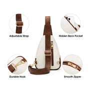 PU leather sling bag, view 8 - MRSLM