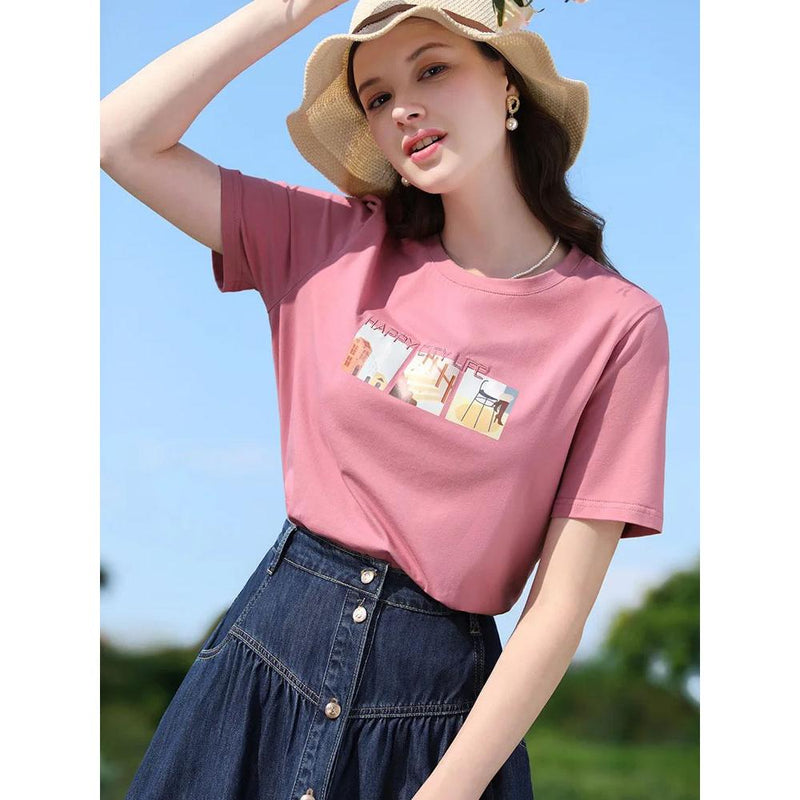 slim-fit cotton t-shirt, view 3 - MRSLM