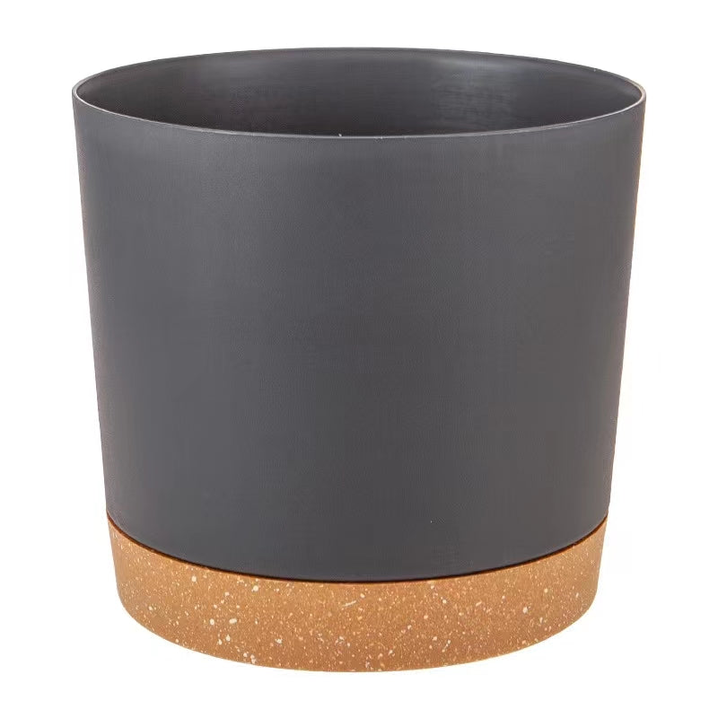 matte plant pots with drainage, view 3 - MRSLM