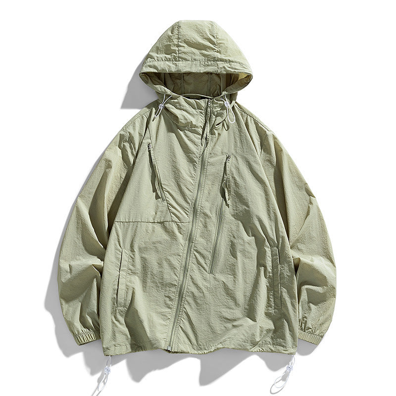 summer nylon coat men loose fit, view 9 - MRSLM