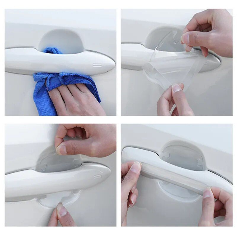 Transparent Car Door Handle & Mirror Protection Strips