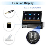 7 inch retractable touchscreen car stereo, view 5 - MRSLM
