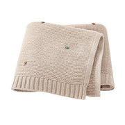 soft cotton knit baby blanket, view 2 - MRSLM