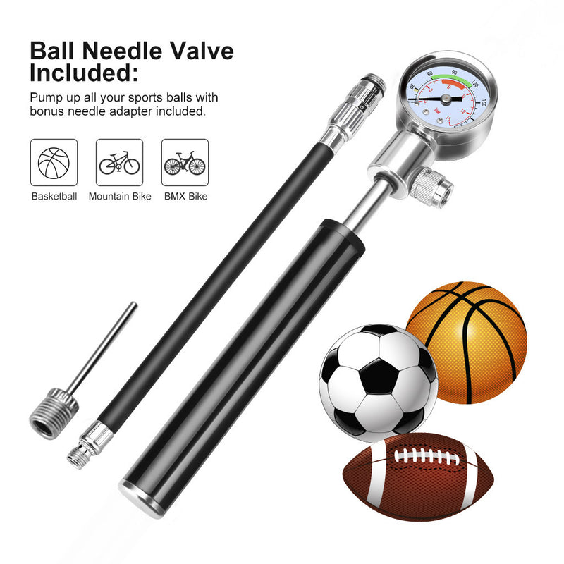 Portable high-pressure mini bike pump, view 2 - MRSLM