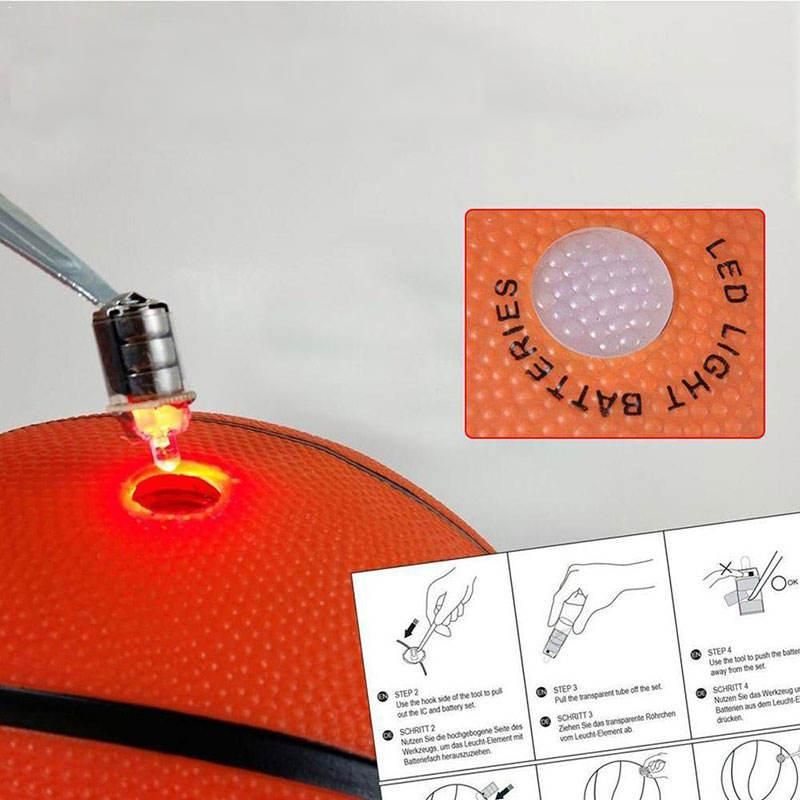 glow-in-the-dark LED basketball, view 6 - MRSLM