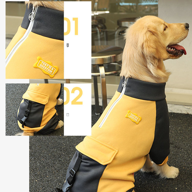 sporty big dog jacket, view 8 - MRSLM