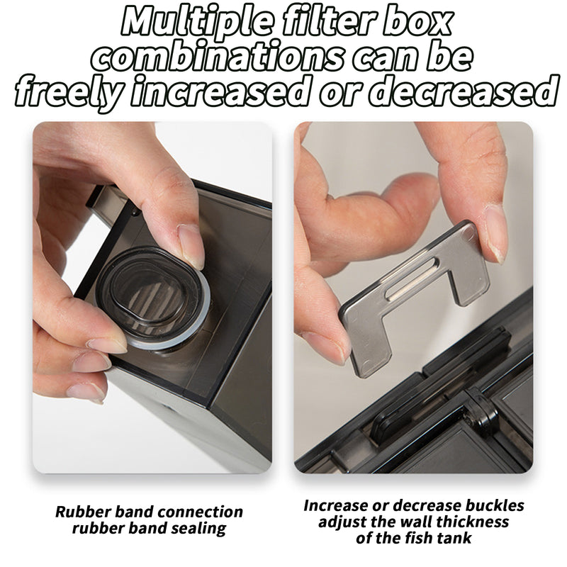 waterfall fish tank filter box, view 6 - MRSLM
