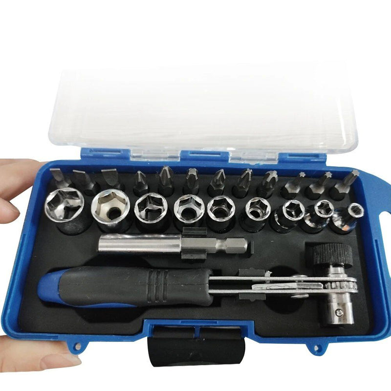 23-piece ratchet wrench and screwdriver set, view 2 - MRSLM