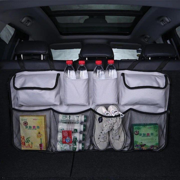 Universal Car Trunk Organizer with Adjustable Backseat Storage Bag