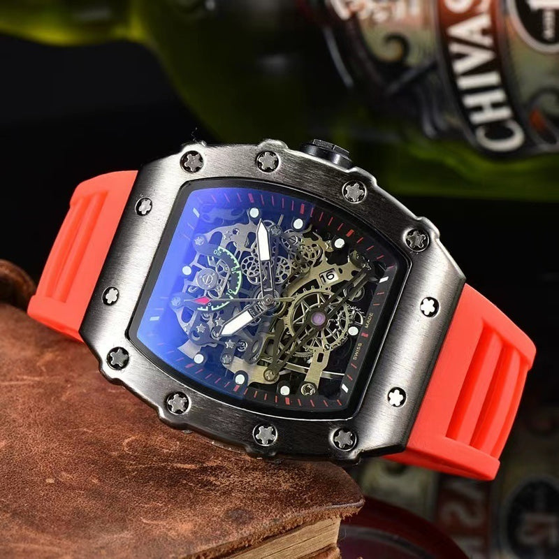 Hollow barrel sports men's watch, view 8 - MRSLM