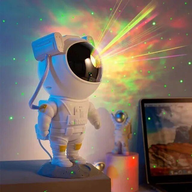 astronaut galaxy projector night light, view 6 - MRSLM
