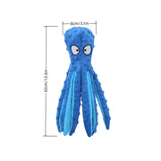 octopus plush squeak toy for dogs, view 10 - MRSLM