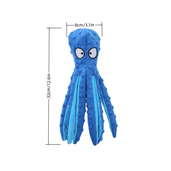 Interactive Octopus Plush Squeak Toy for Dogs