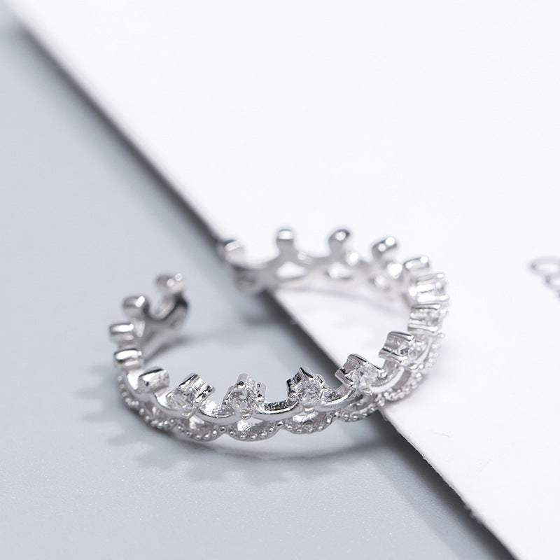 Personality crown  ring women