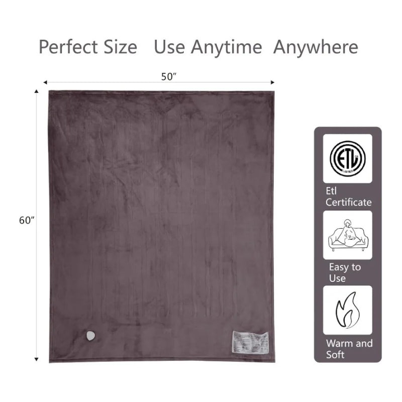 electric heated blanket throw, view 7 - MRSLM