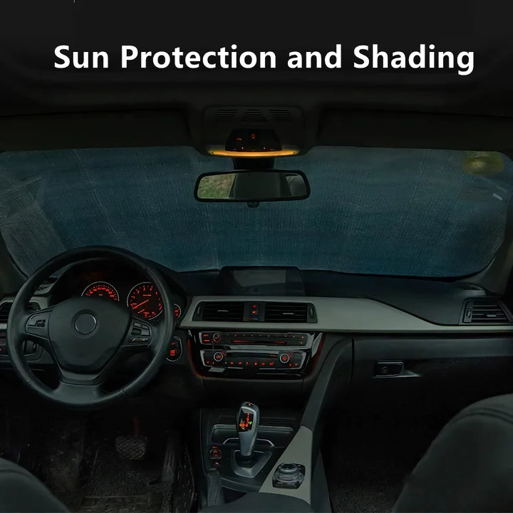 Portable Car Sun Shade Visor - Foldable UV Protector for Windshield